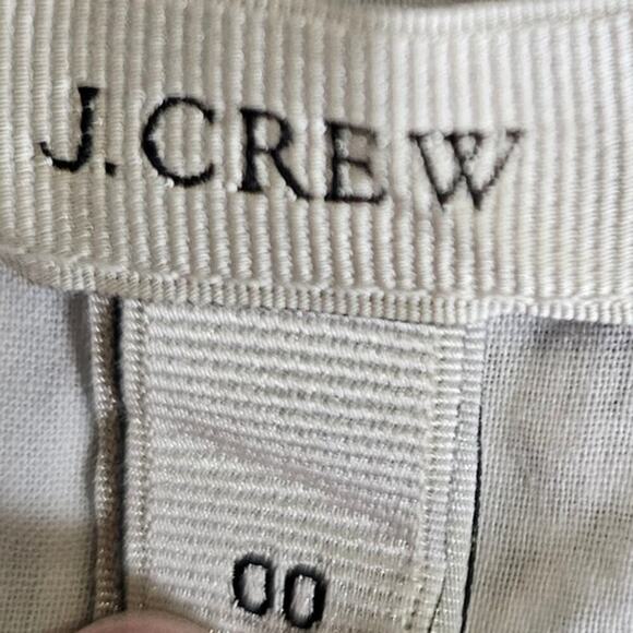 J.Crew Sleeveless Eyelet Shift Dress Blue / White Size 00 - Picture 8 of 10